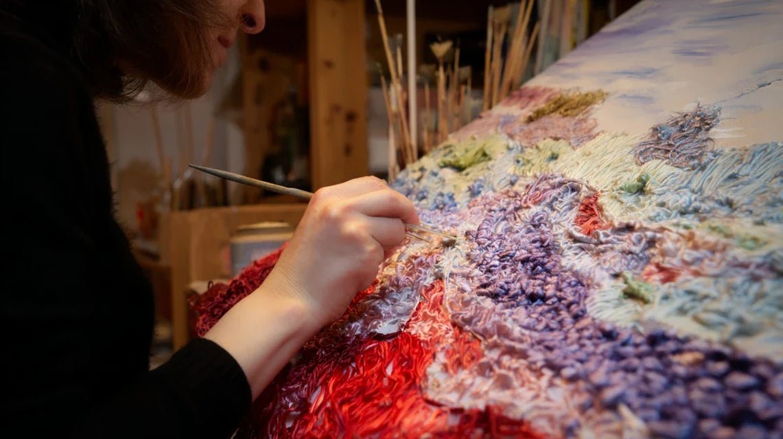 Broderie et art textile : matières, fils et textures au service de l’émotion