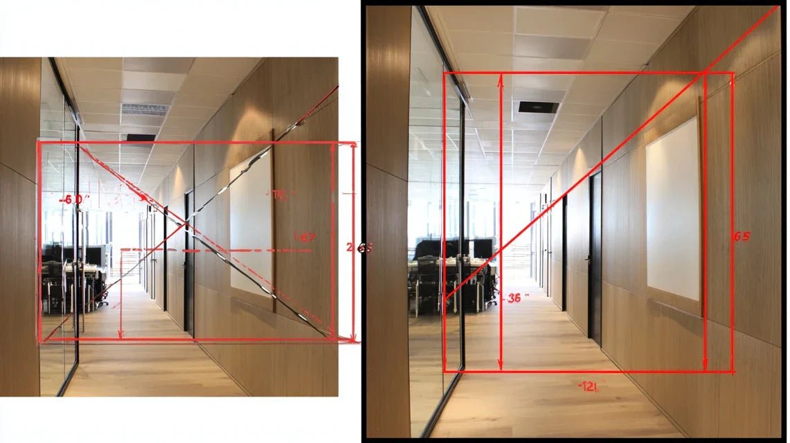 Choisir le bon format de tableau selon la largeur du couloir ou du passage