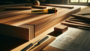 Détail de bibliothèque en noyer avec système de jeu de dilatation thermique exposé au soleil indirect