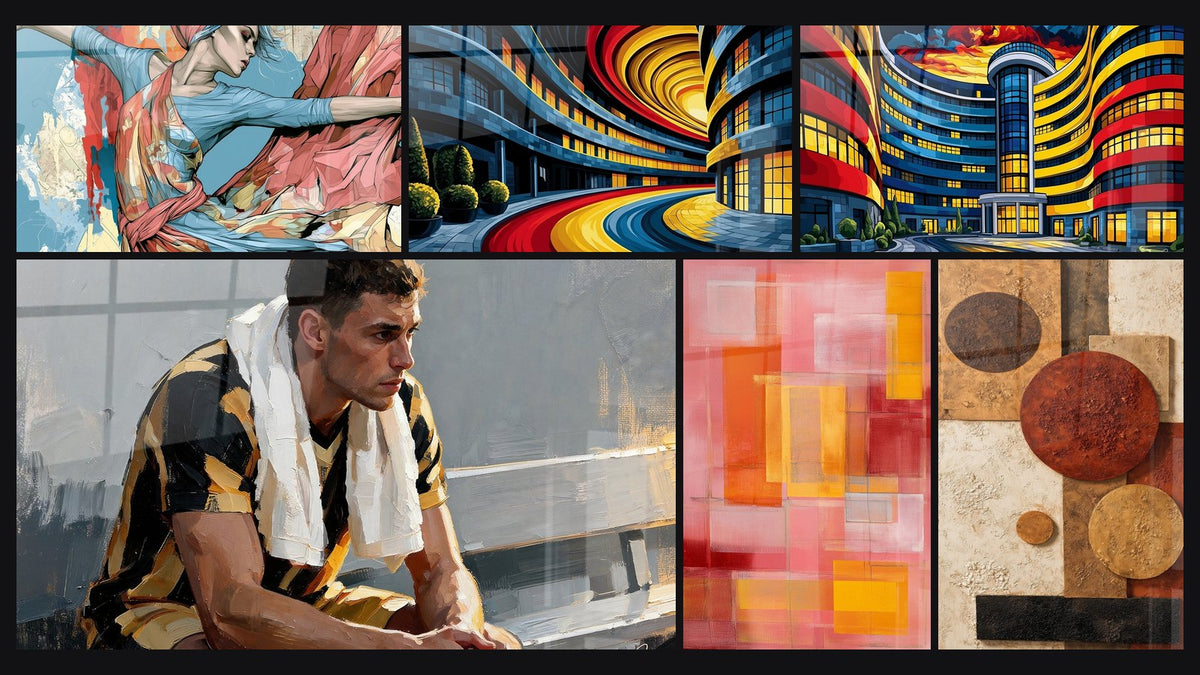 Mosaico de seis cuadros