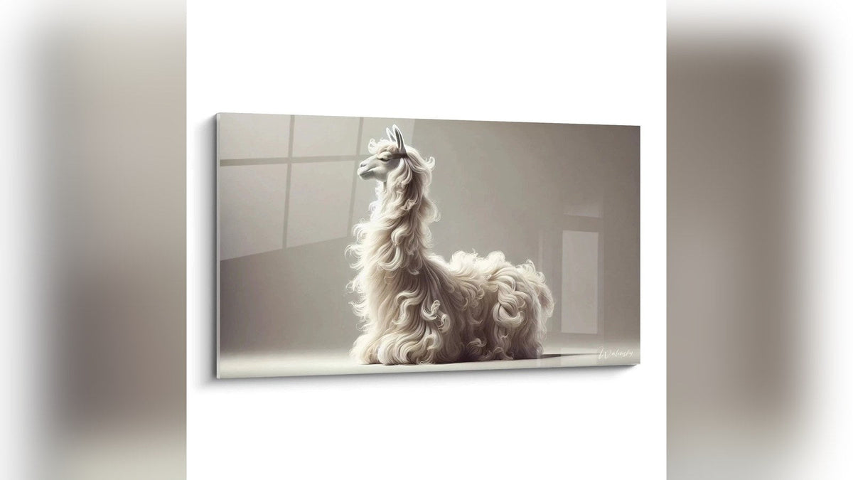 Cuadro enmarcado en una pared: Nobleza Alpaca