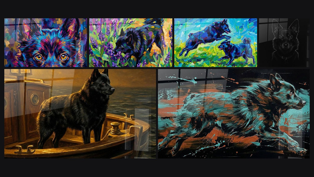 Mosaïque de six tableaux