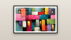 Tableau encadré sur un mur