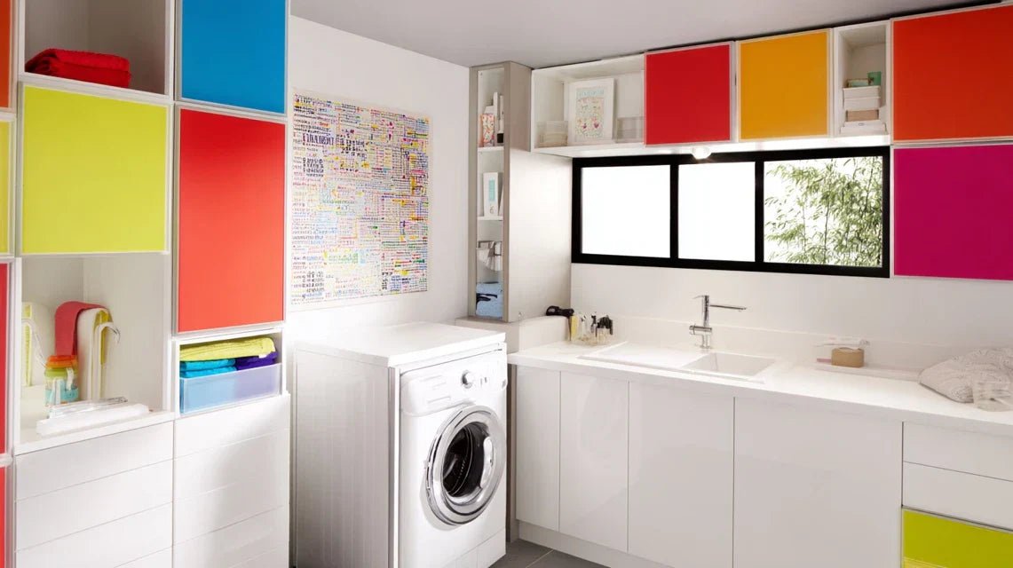 Comment décorer une buanderie avec un tableau bien placé ?