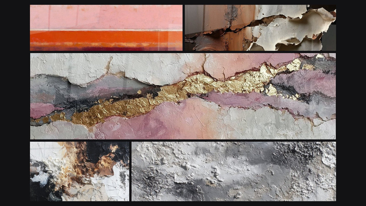 Mosaik aus fünf Gemälden