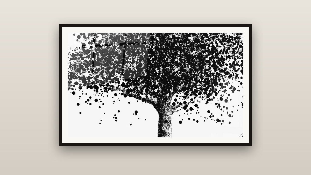 Framed painting on a wall: Universal Germination