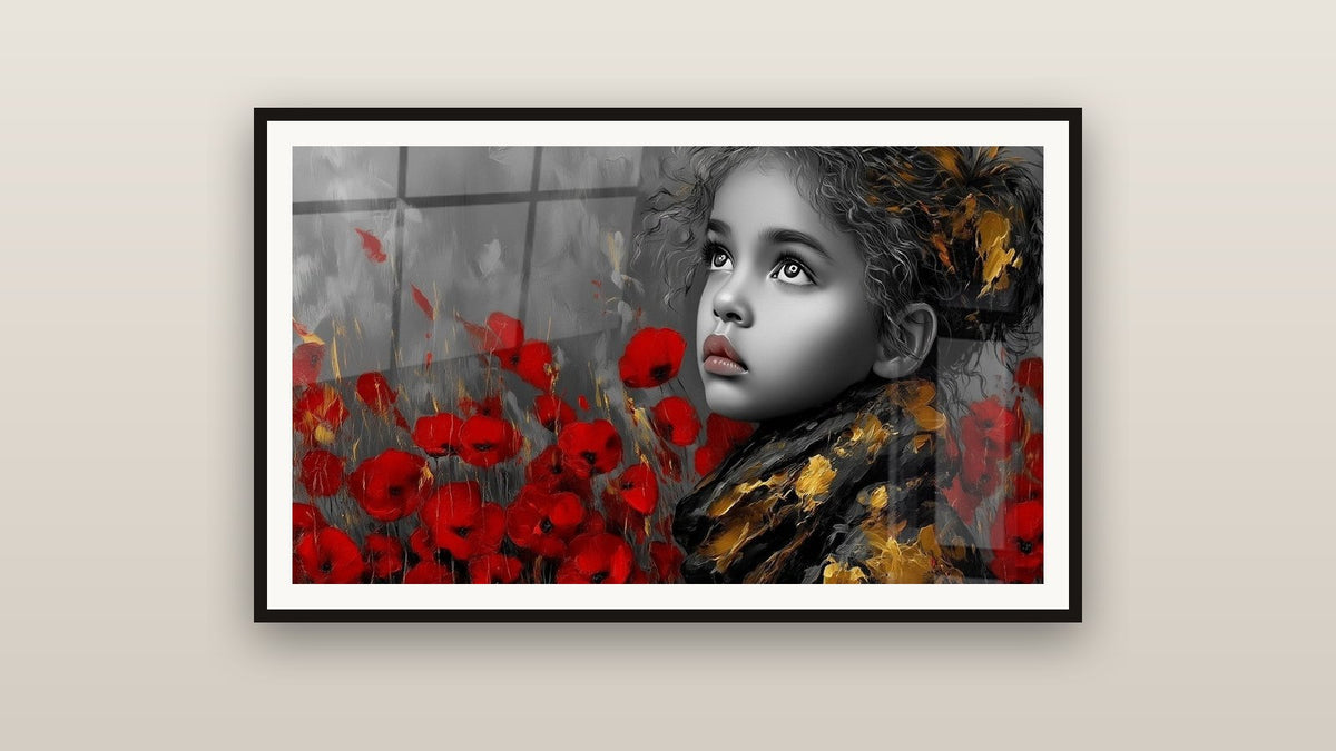 Tableau encadré sur un mur
