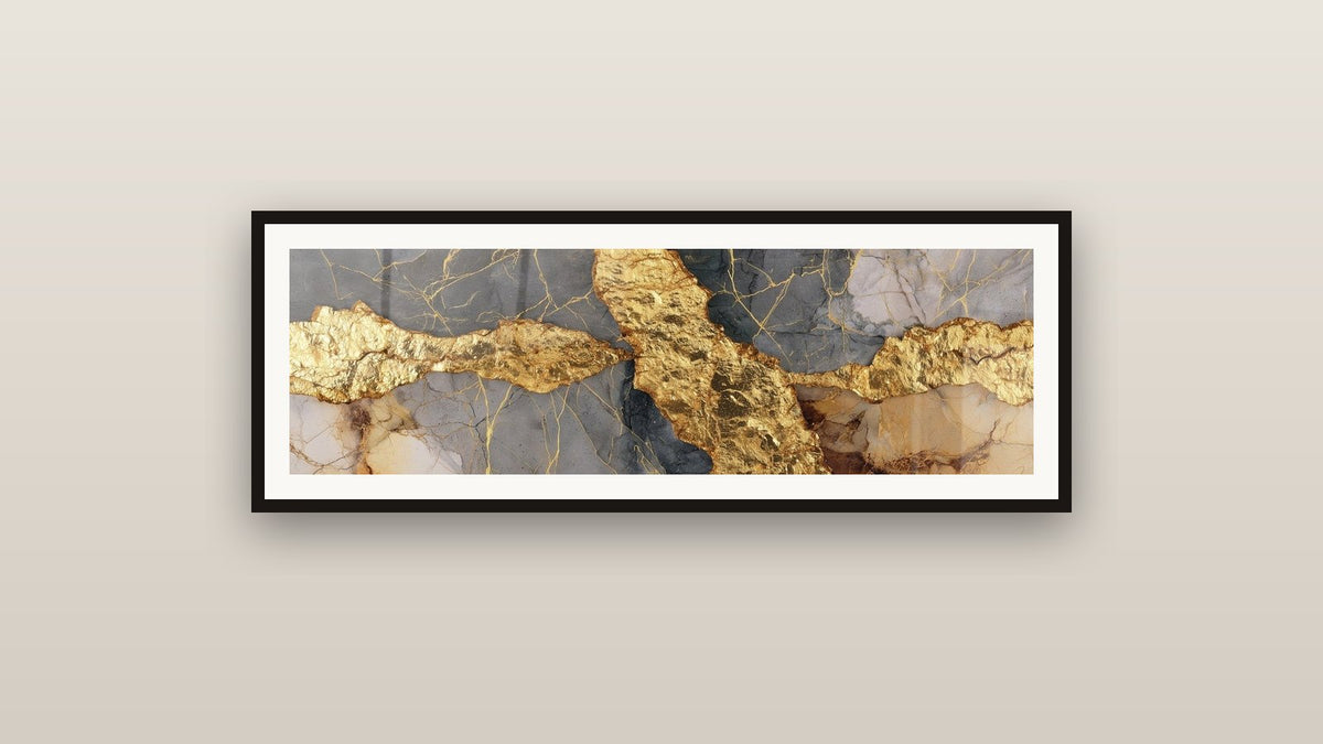 Framed painting on a wall