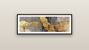 Framed painting on a wall