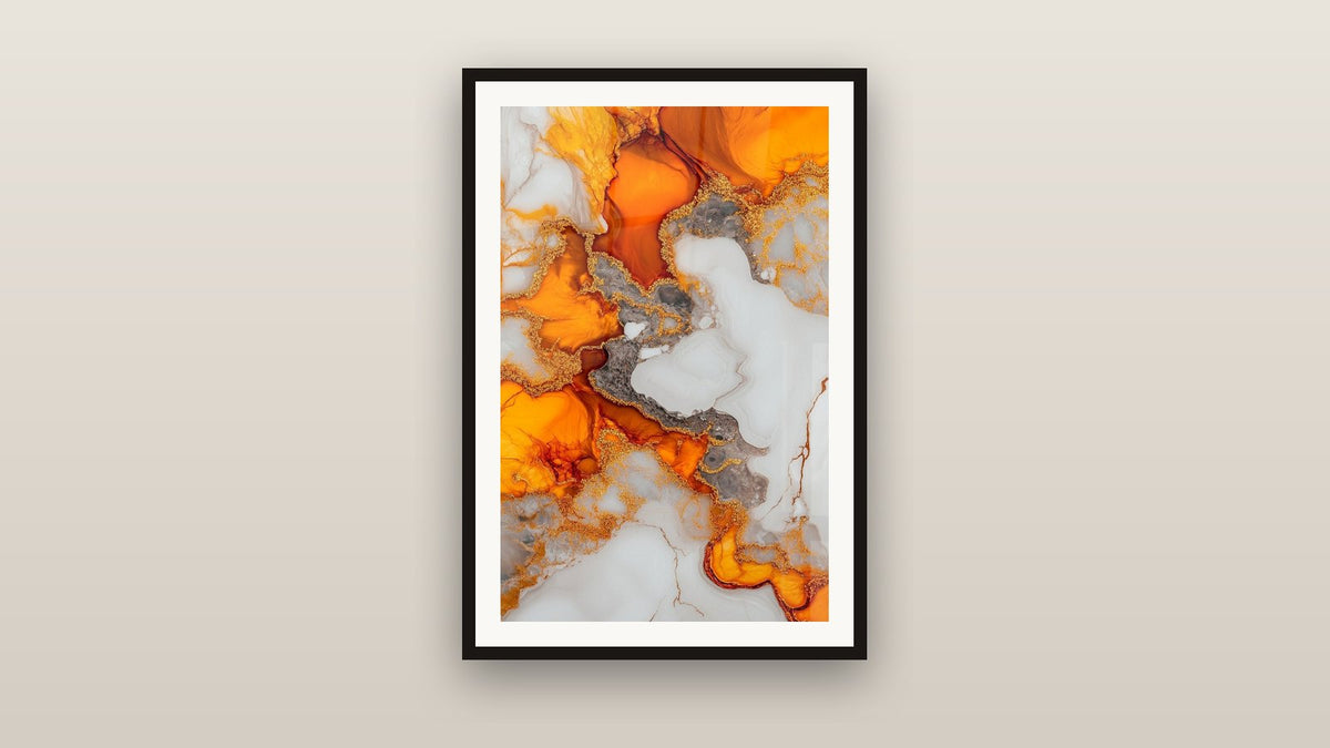 Quadro incorniciato su una parete