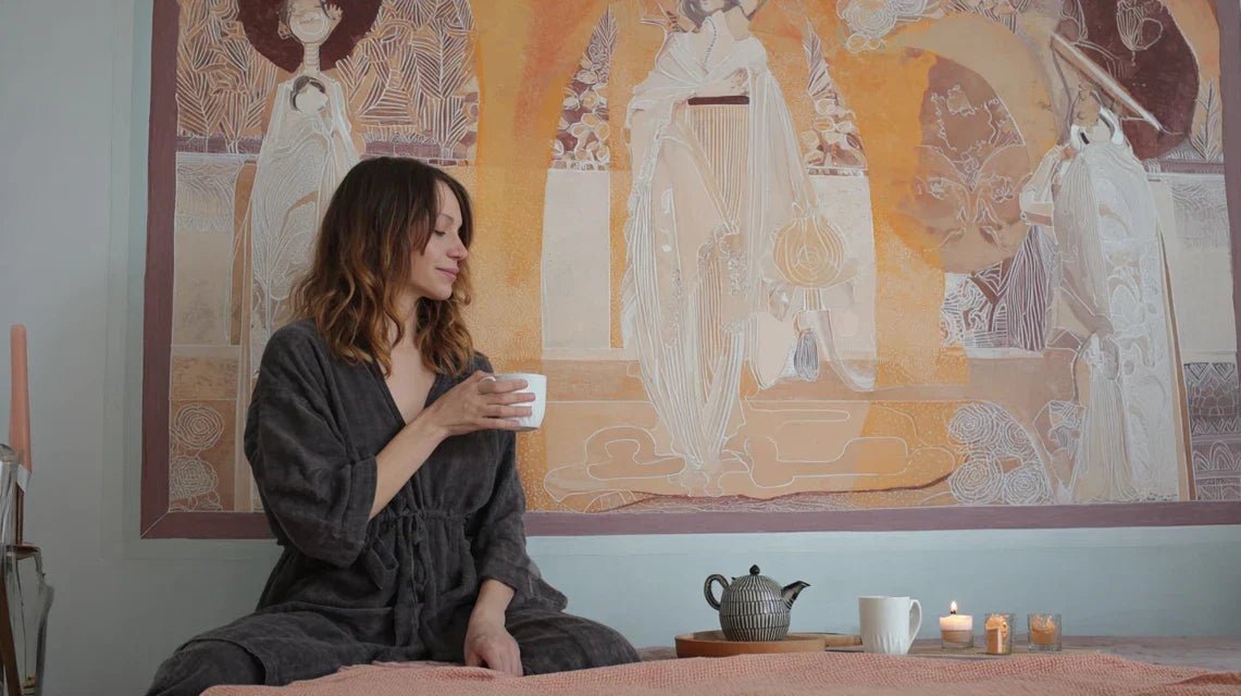 Créer une routine bien-être autour d’une œuvre murale apaisante