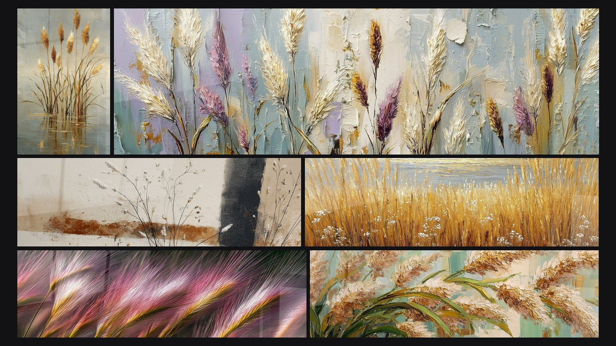 Mosaic of six paintings