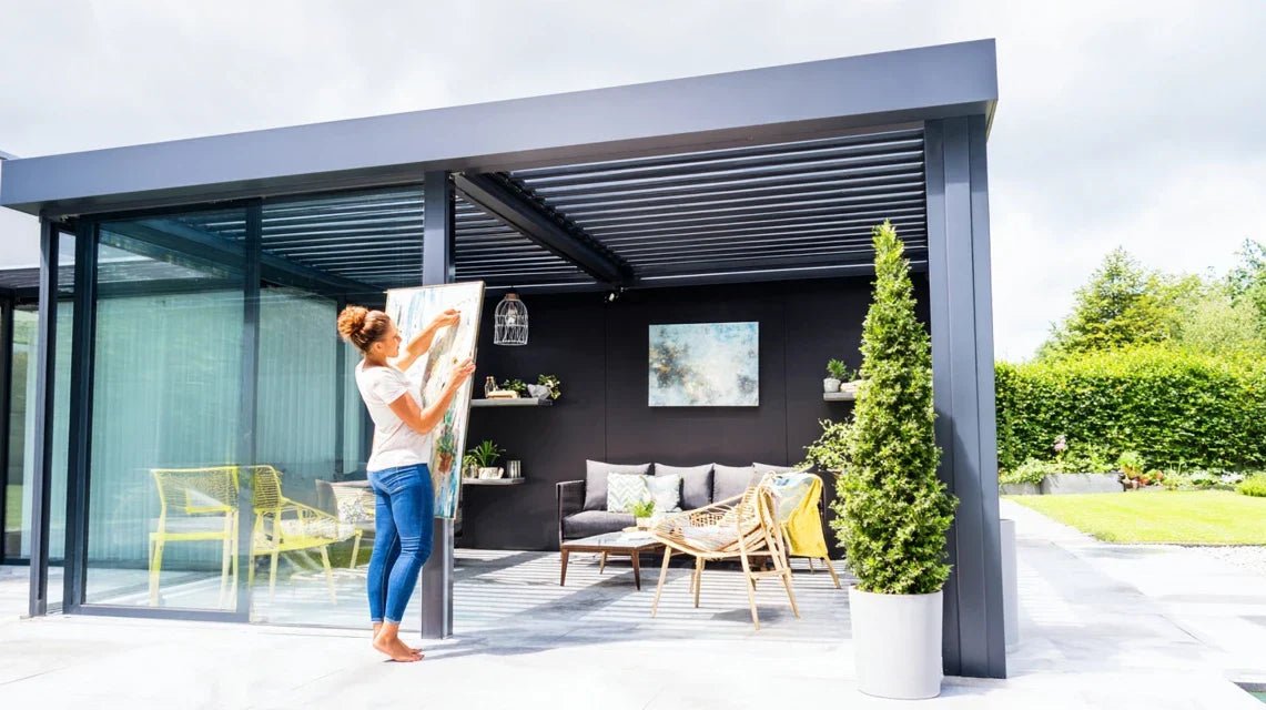 Décoration zen terrasse : tableaux minimalistes pour extérieur abrité