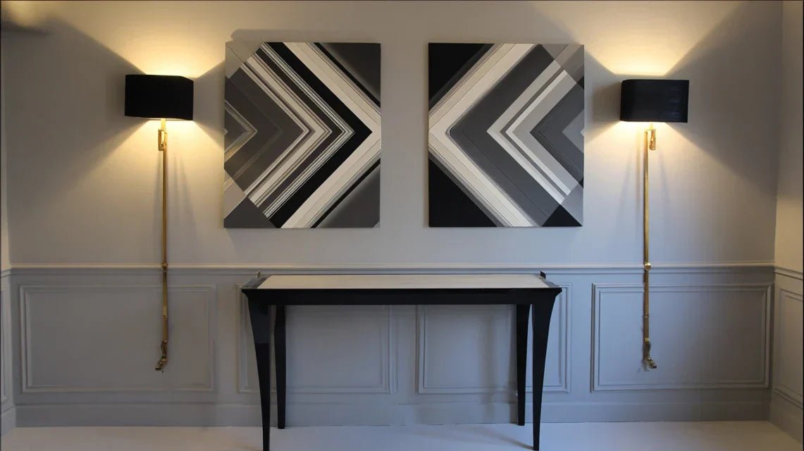 Deux tableaux posés côte à côte sans fixations : mode d’emploi