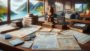 Documents douaniers et certificats d'authenticité pour importation d'œuvres d'art en Nouvelle-Calédonie sur bureau professionnel