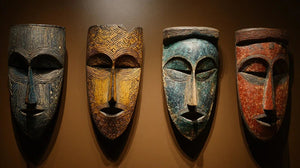 D'où viennent les masques Sénoufo en décoration murale ?