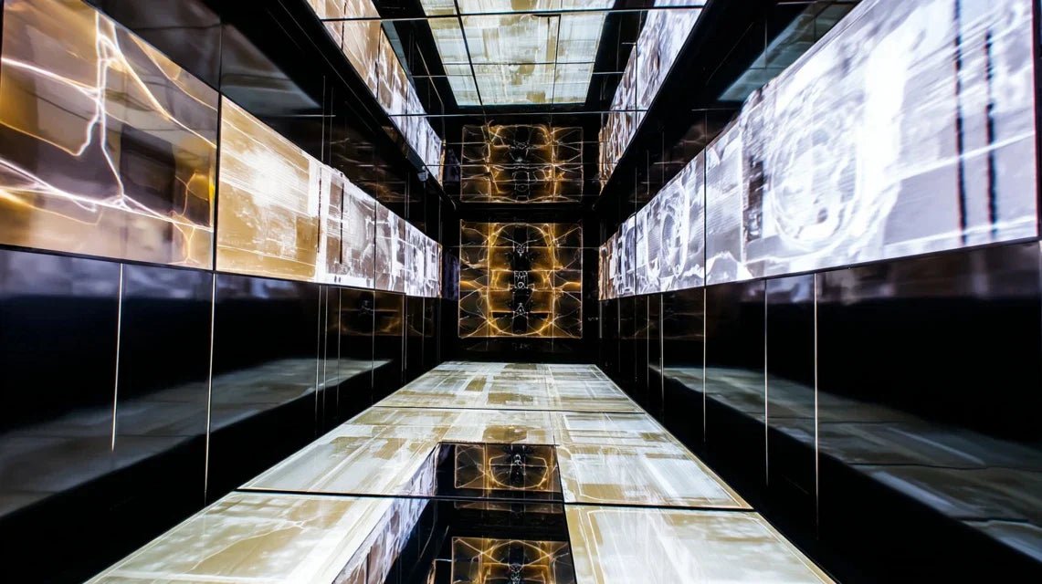 Effet de profondeur : associer tableau et miroir dans un couloir étroit