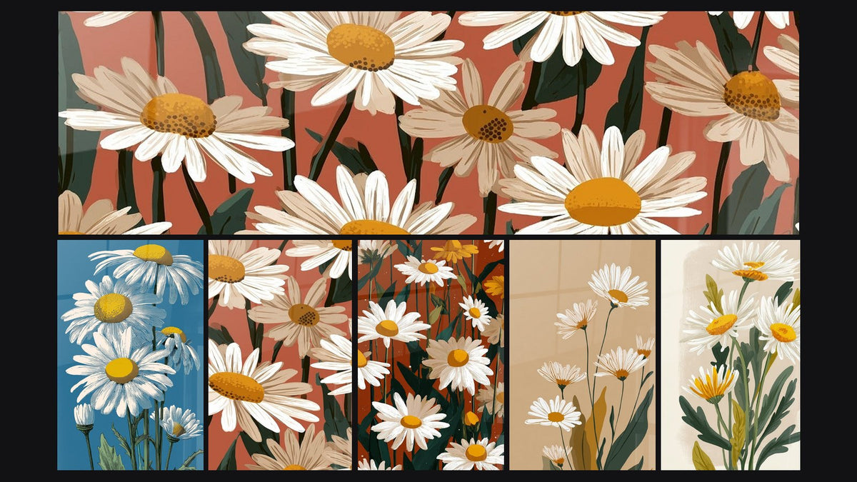 Mosaïque de six tableaux