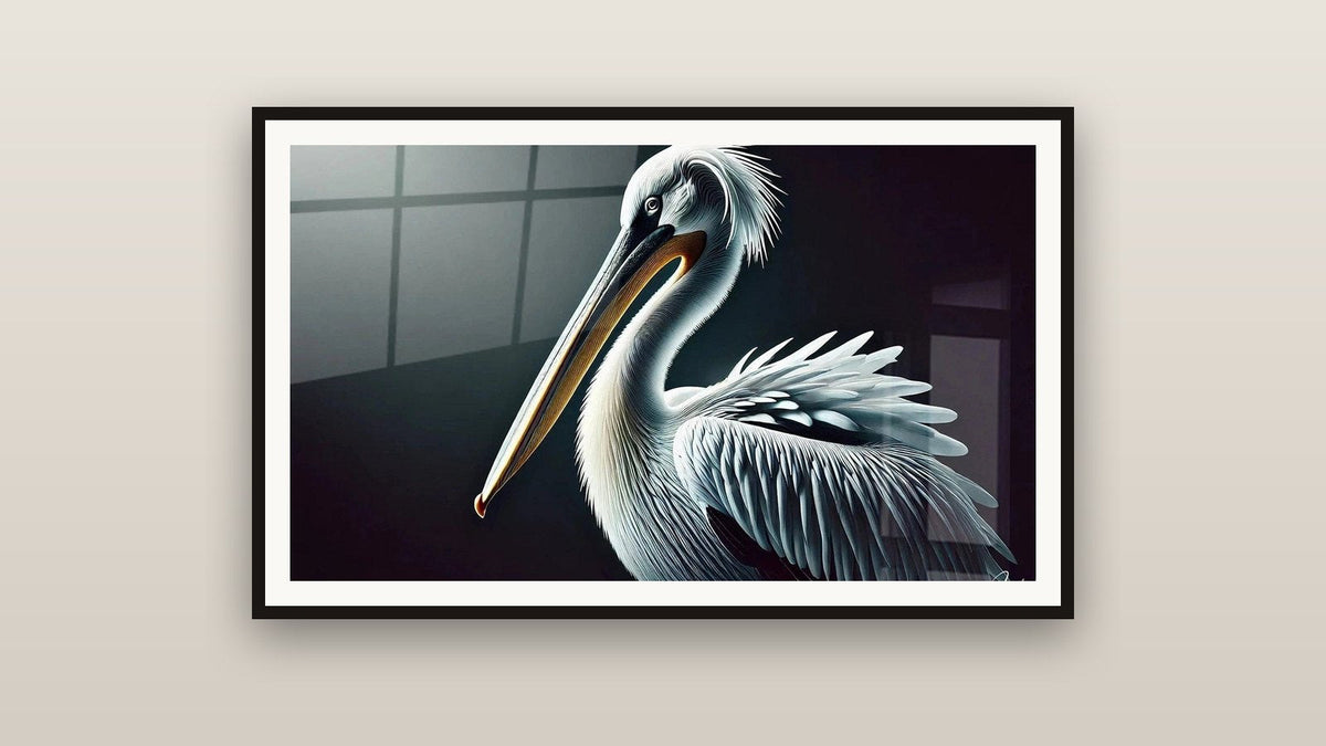 Tableau encadré sur un mur : L'Esprit du Fleuve