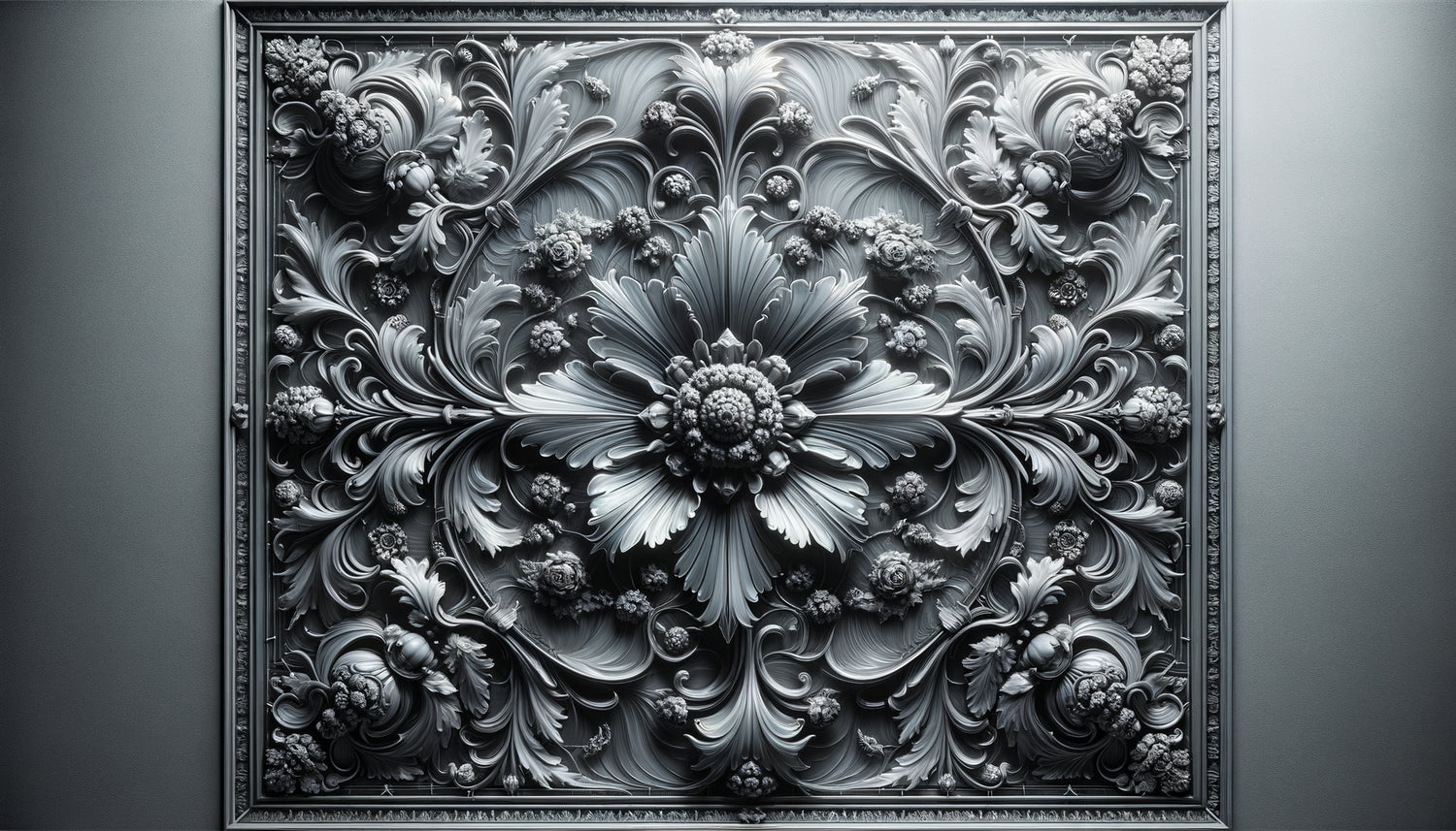 Panneau de verre en grisaille monochrome de Salviati, XIXe siècle, dégradés de gris sculptant la lumière