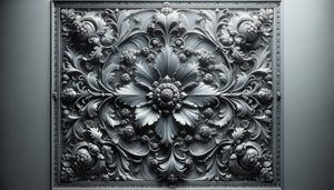 Panneau de verre en grisaille monochrome de Salviati, XIXe siècle, dégradés de gris sculptant la lumière