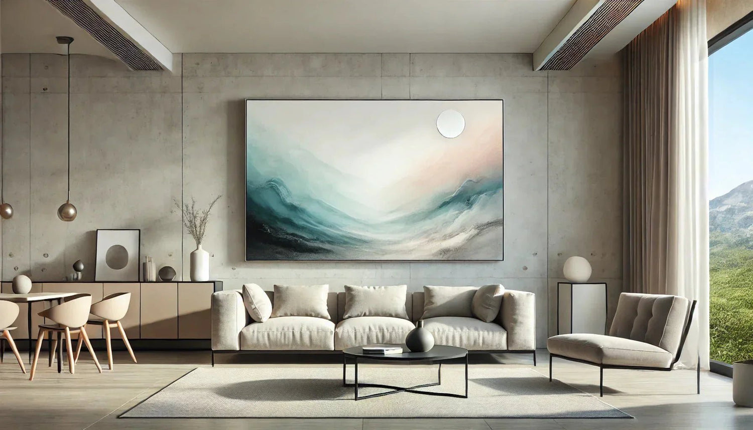 Guide complet pour acheter un tableau paysage abstrait : sublimez votre décoration intérieure avec une approche minimaliste