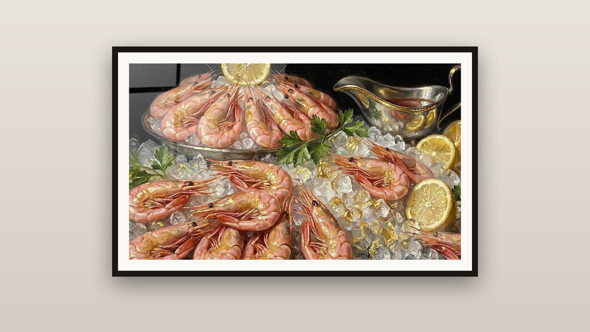 Tableau encadré sur un mur