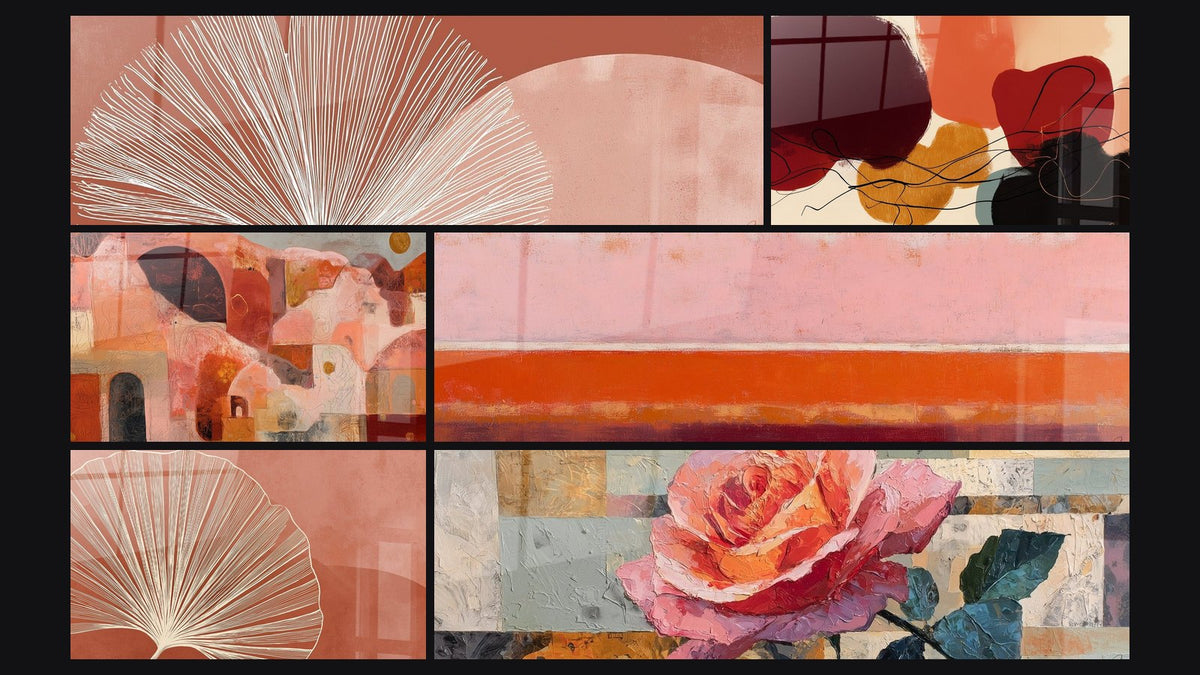 Mosaïque de six tableaux