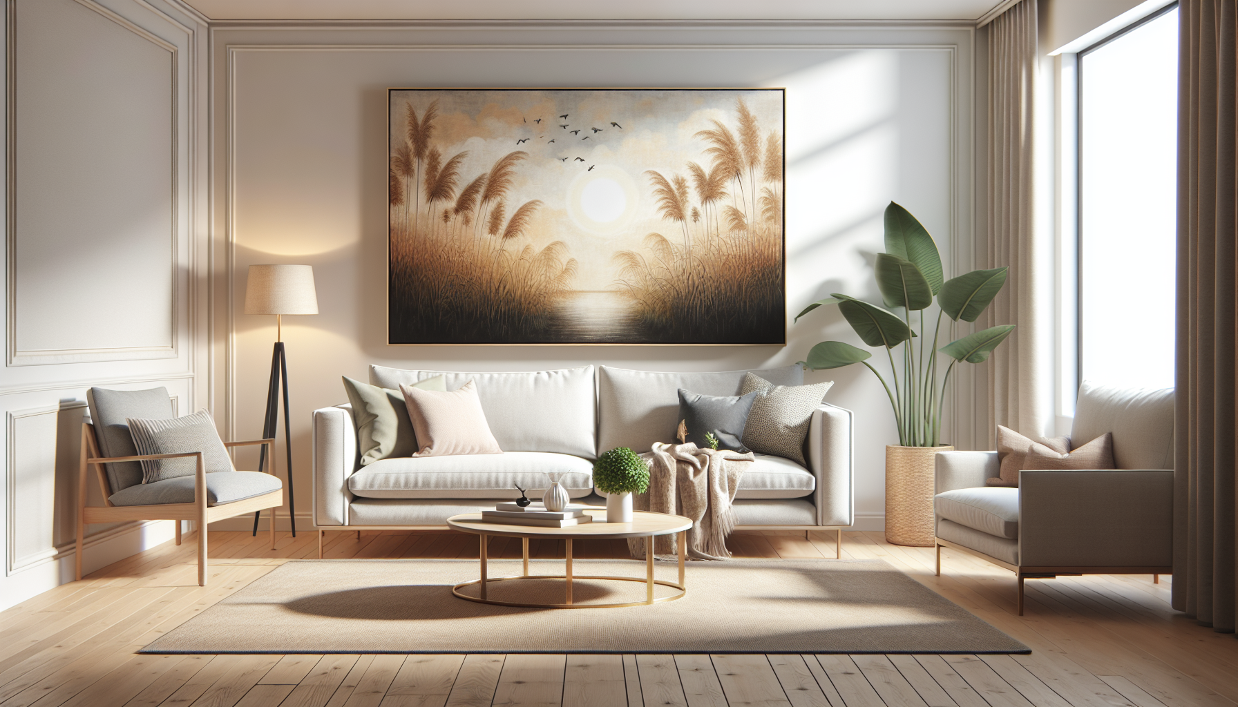 Intérieur contemporain avec tableau décoratif — ambiance Tableau pour Couloir