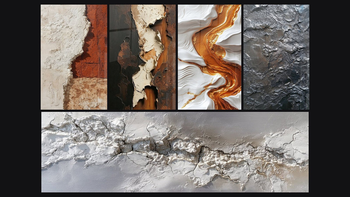 Mosaïque de cinq tableaux