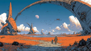 Influence de Moebius sur l'esthétique désertique-spatiale