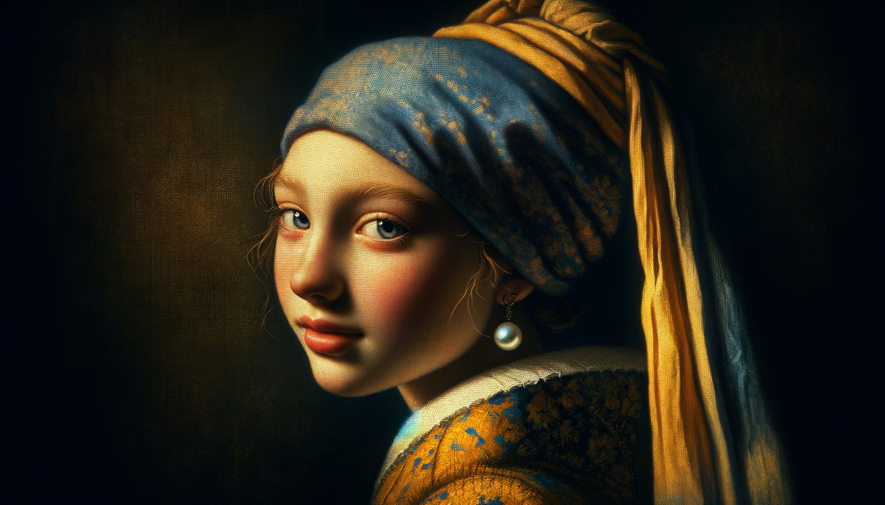 La Jeune Fille à la Perle de Vermeer, chef-d'œuvre du Siècle d'Or hollandais, peinture baroque 17ème siècle