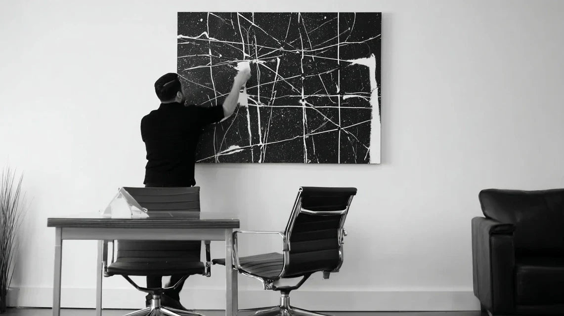 L’art mural dans une chambre ou un bureau masculin