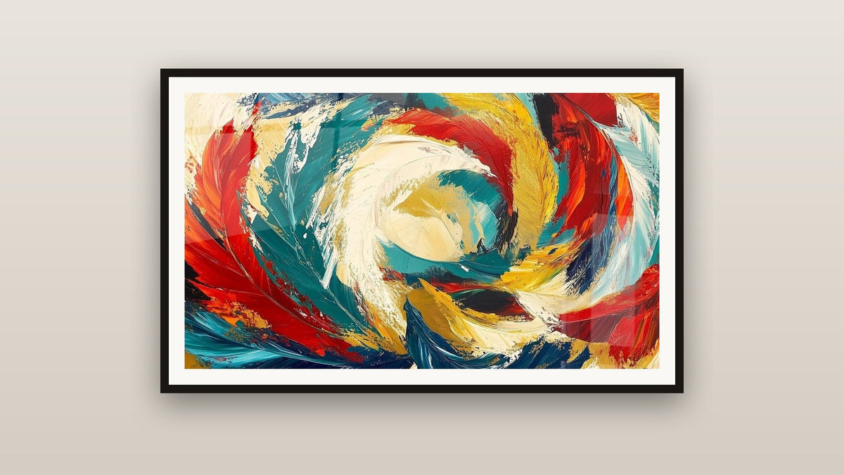 Quadro incorniciato su una parete: Metamorfosi Cosmica