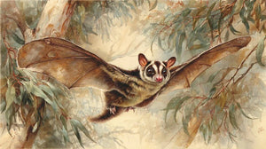 Les gliders dans l'art australien : écureuils volants 