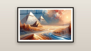 Cuadro enmarcado en una pared: Mirage Egipcio