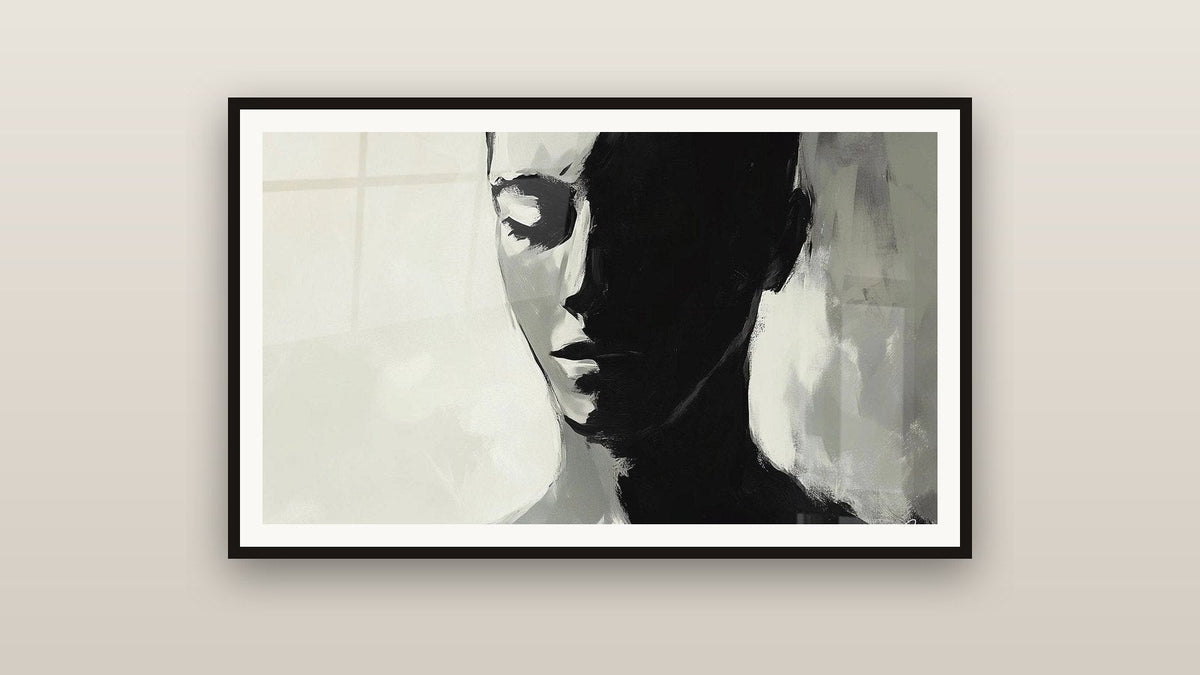 Quadro incorniciato su una parete
