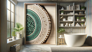 Coupe détaillée de panneau MDF hydrofuge et bibliothèque de salle de bain moderne avec finition étanche