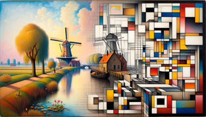 Évolution artistique de Piet Mondrian du paysage naturaliste hollandais vers l'abstraction géométrique néoplastique
