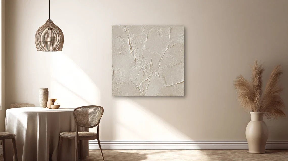 Neutre sur neutre : tableau beige sur mur crème, bonne idée ?