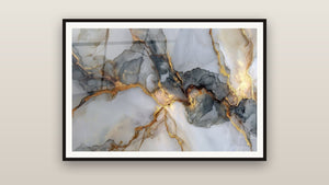 Framed painting on a wall