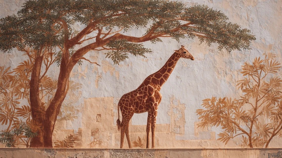 Pourquoi la girafe est iconique dans l'art mural sahélien ?