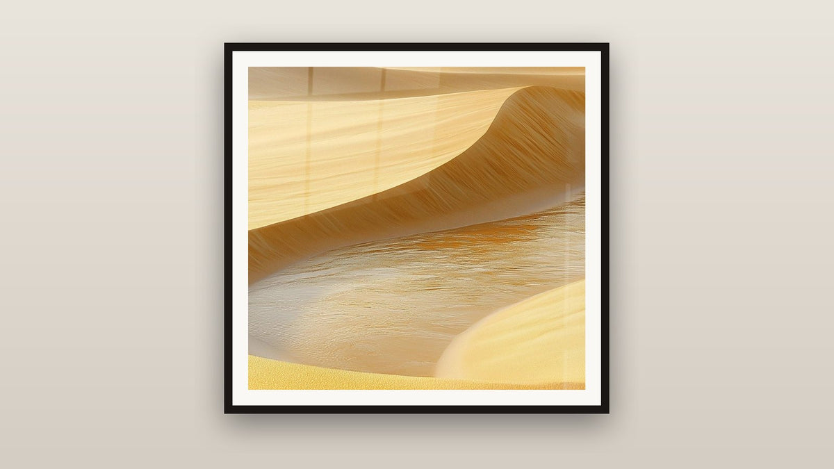 Ingelijst schilderij aan een muur