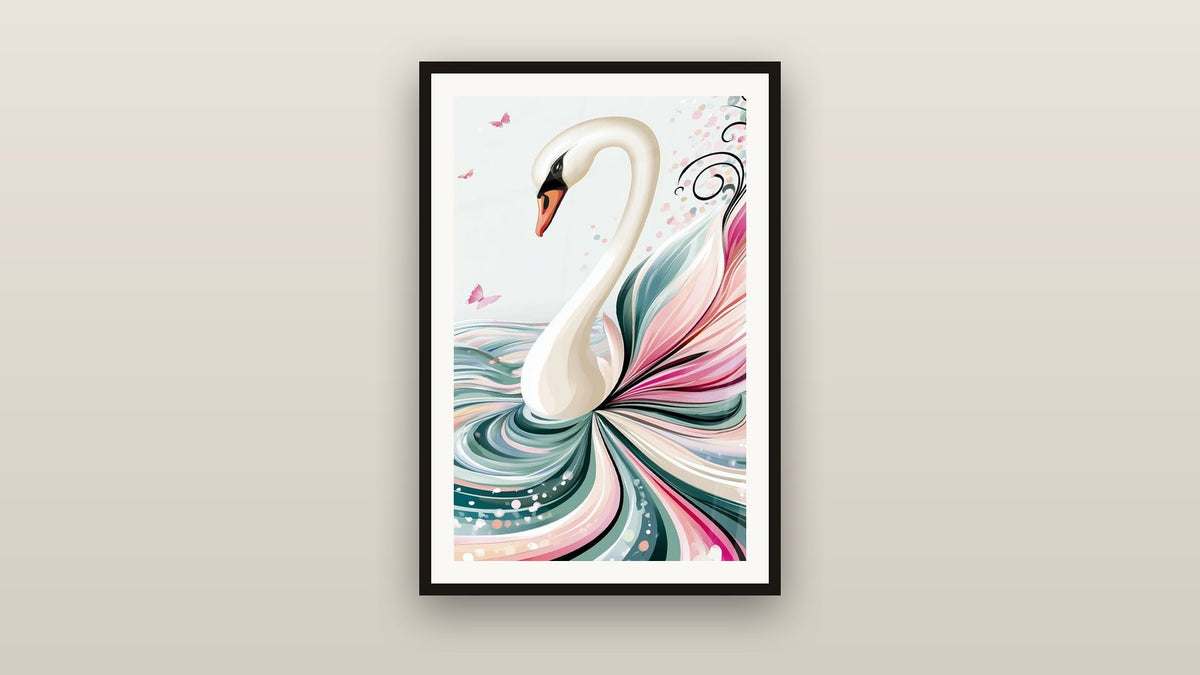 Tableau encadré sur un mur