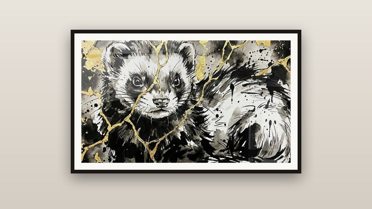 Tableau encadré sur un mur