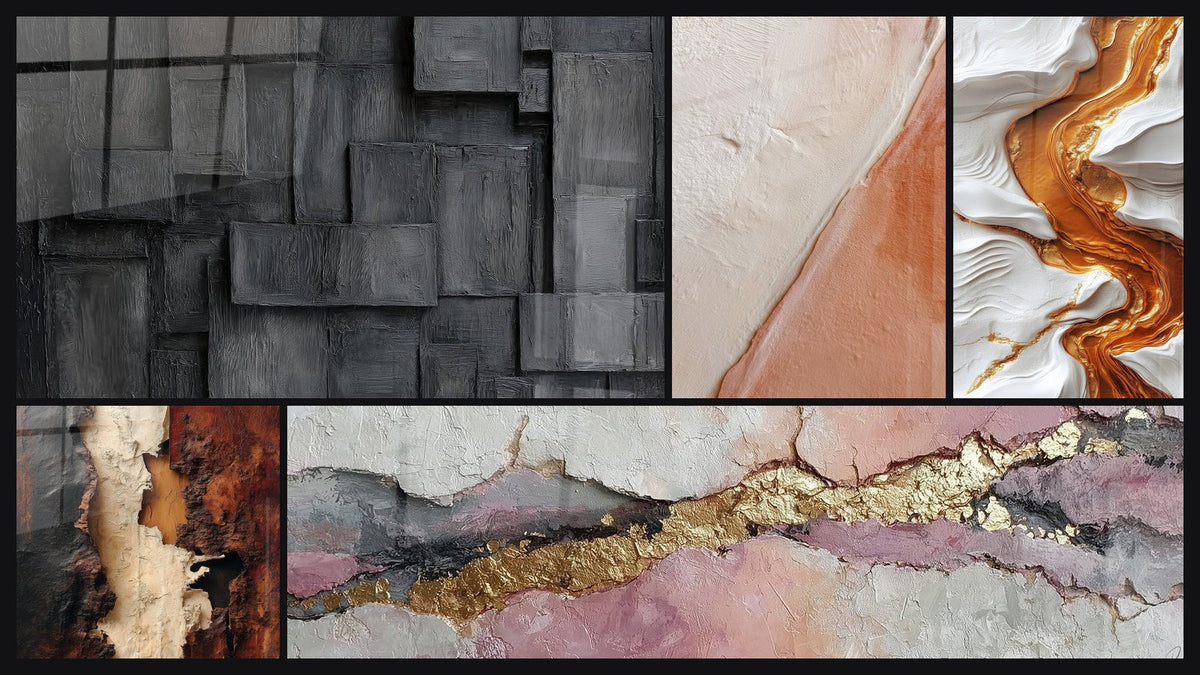 Mosaico de cinco cuadros