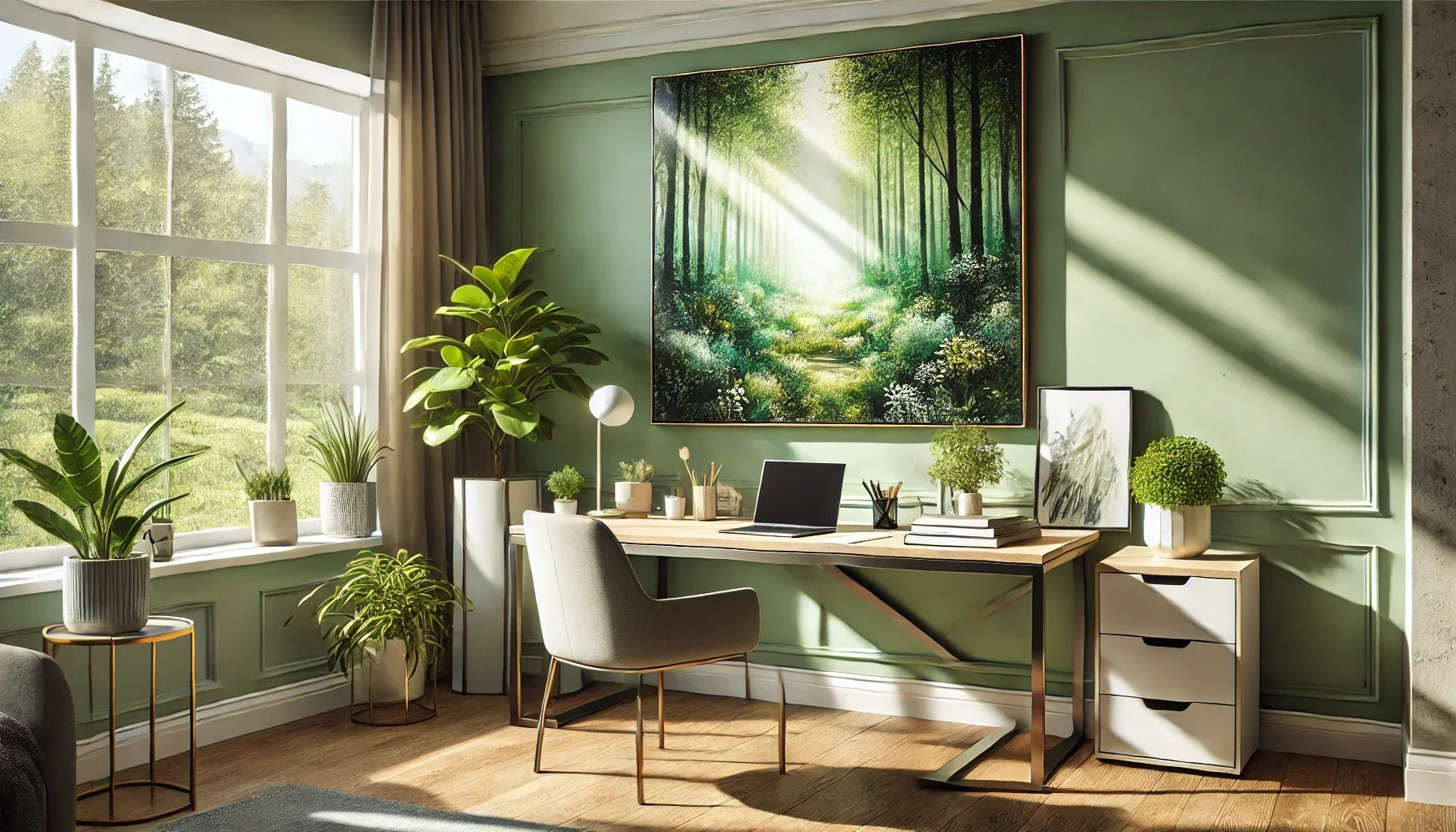 Pourquoi opter pour un tableau nature dans un bureau pour favoriser la concentration ?