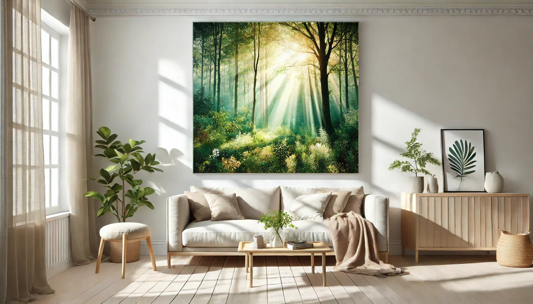 Pourquoi un tableau nature est-il parfait pour apporter de la fraîcheur à une pièce minimaliste ?