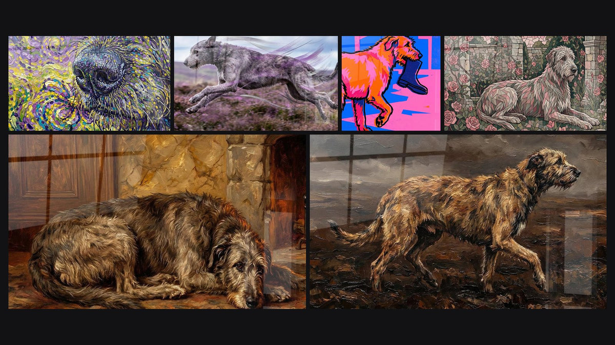 Mosaïque de six tableaux