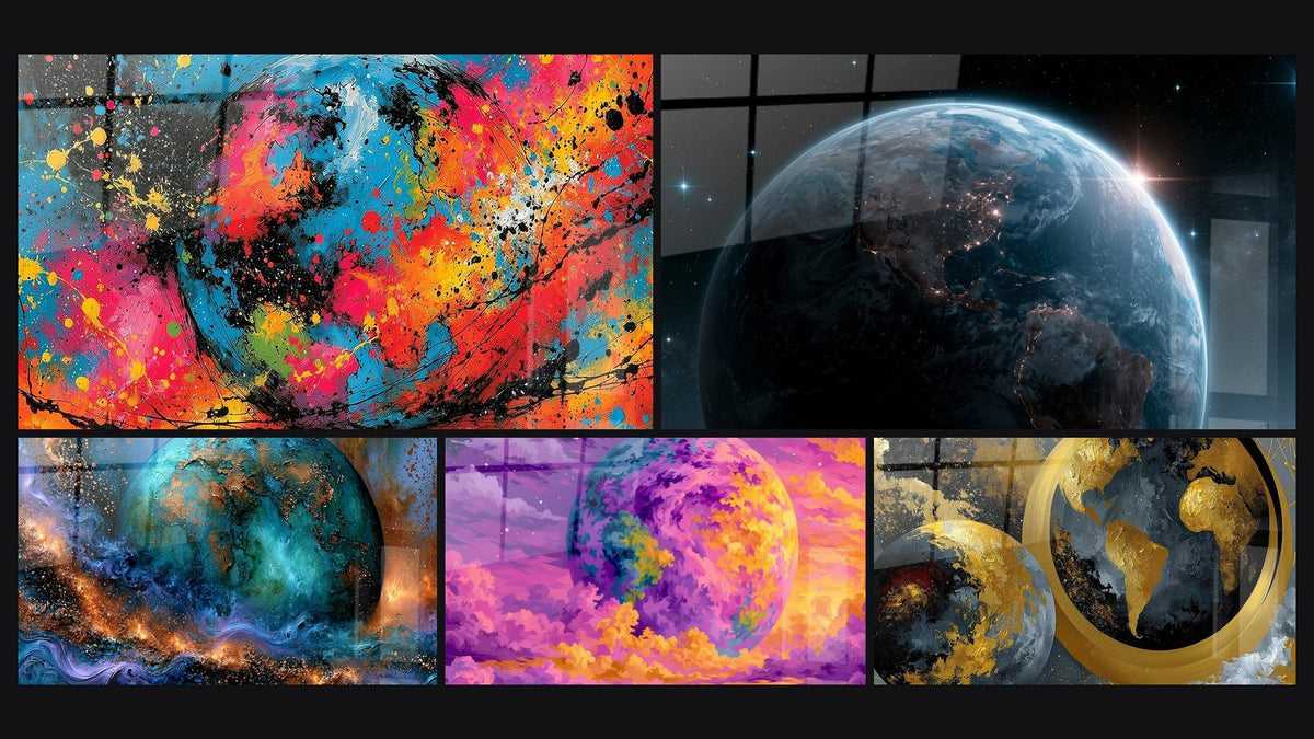 Mosaico di cinque quadri